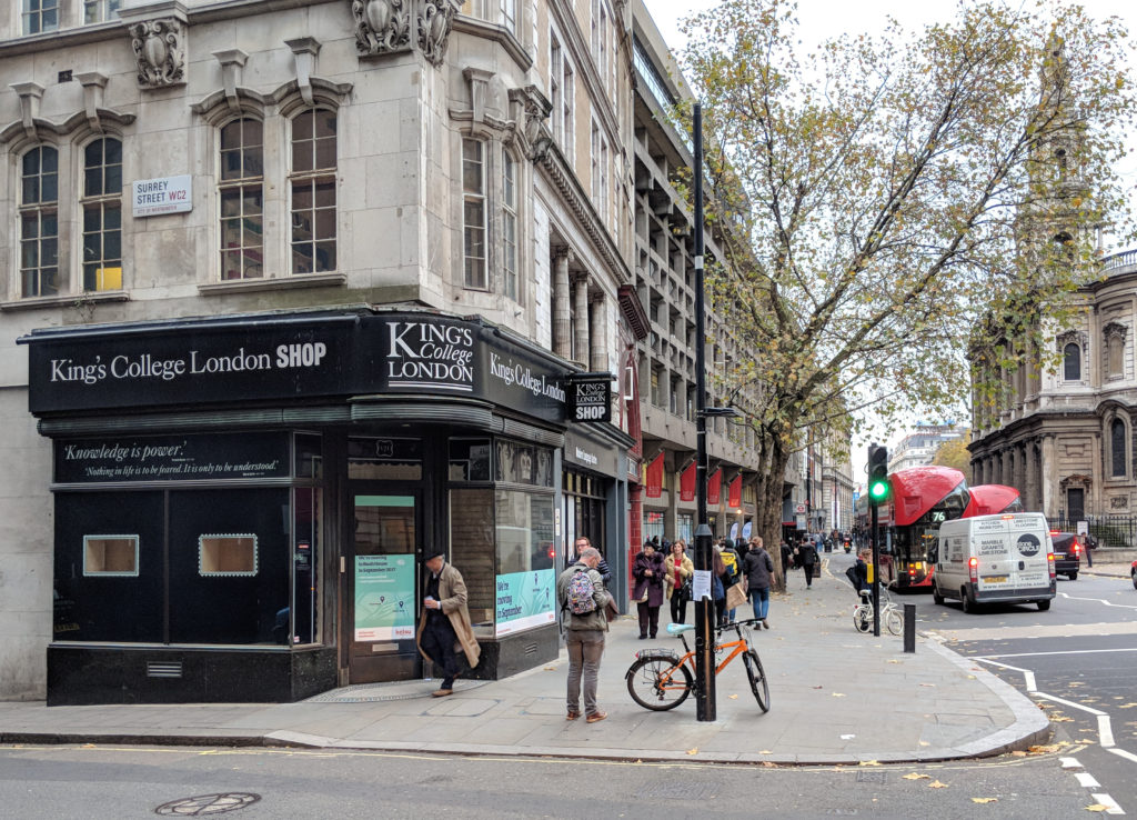 The empty King's Shop in November 2017