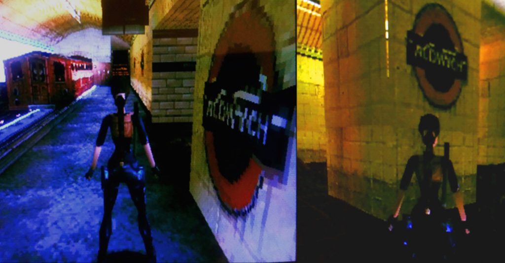 Aldwych station as portrayed in Tomb Raider III