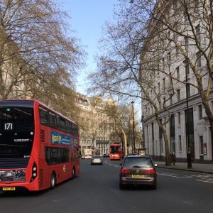 On Aldwych, north side, looking east.