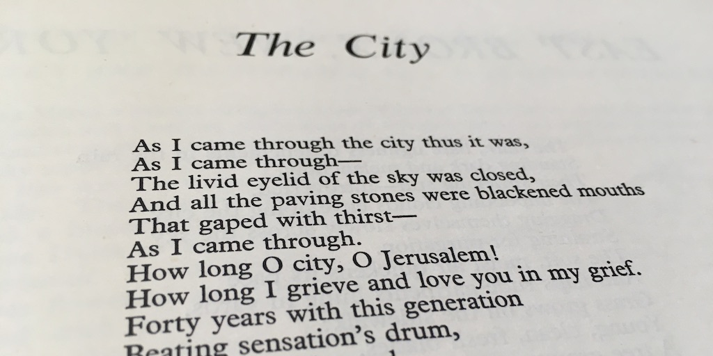 December1954-IMG_3800 copyFeatured The City, by Maureen Duffy, as published in Lucifer December 1954, held at the King's Archives.