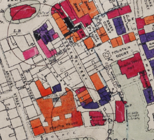 Bomb damage map 1945