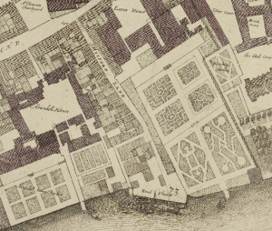 Ogilby and W. Morgan map of London (1676)