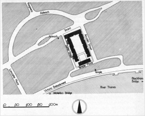 Location plan, Frederick Gibberd and Partners, London (1976) AJ Building Library