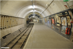 Platform 1, looking in direction of Holborn. A London Inheritance