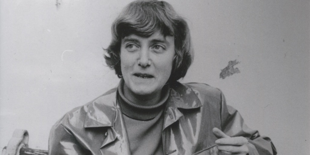 Maureen Duffy photographed by Euan Duff circa 1964.
