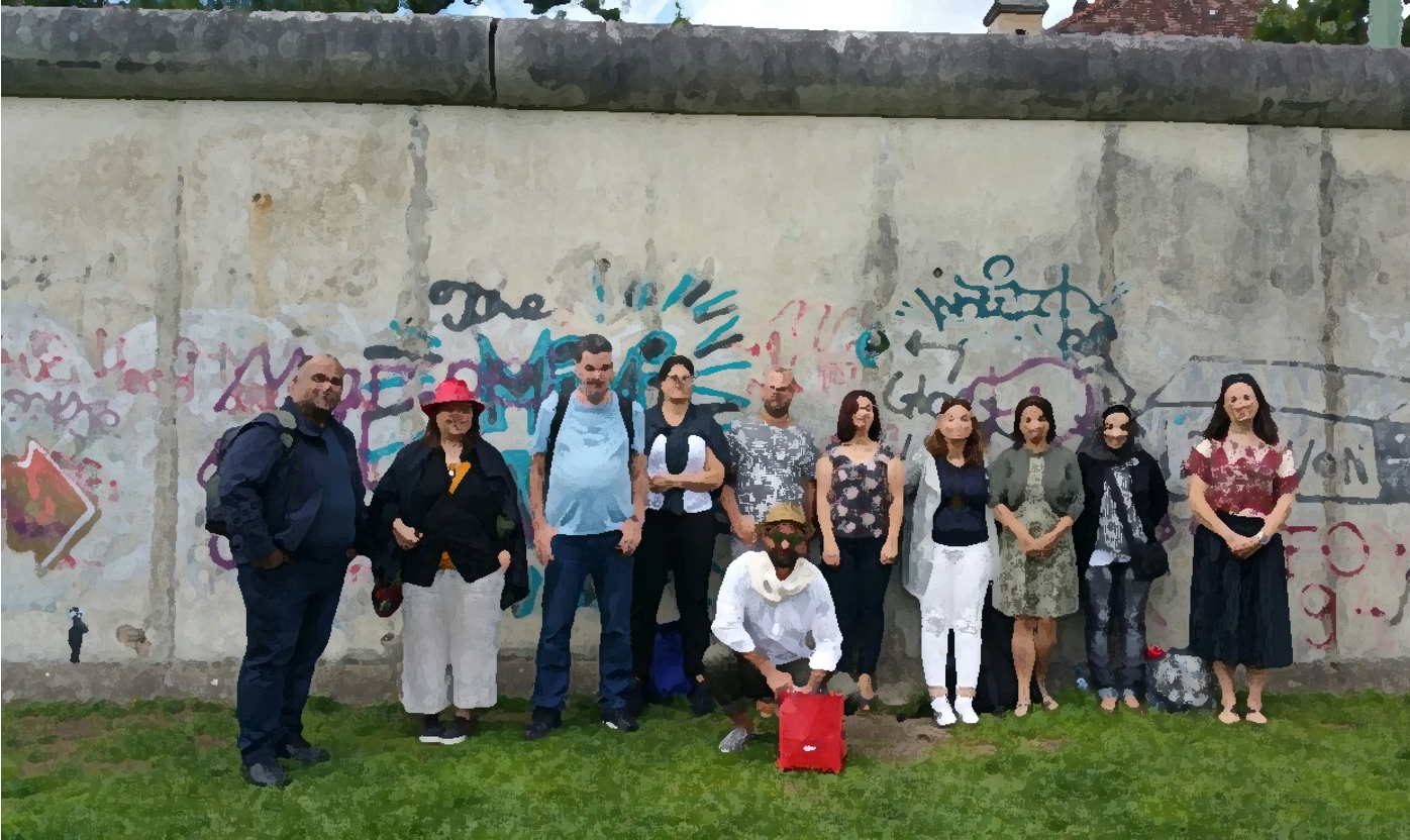A group of artists in Berlin, 2017, photo provided by Vered Cohen Barzilay.