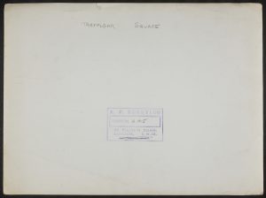 Reverse of KER_PNT_H01915, 'Trafalgar Square', 27 Aug 1939, by Anthony Kersting, The Courtauld Institute of Art, CC-BY-NC.