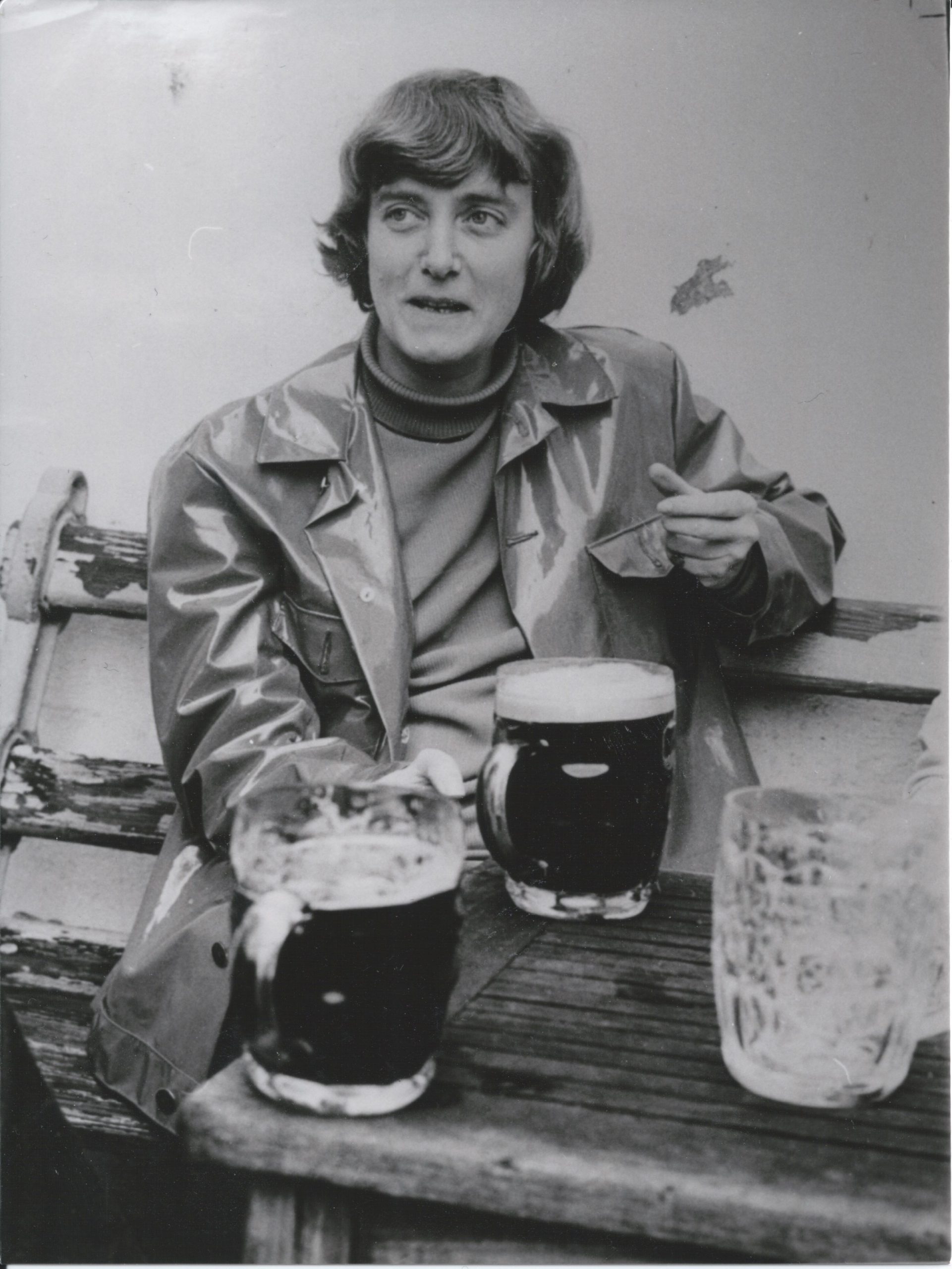 Maureen Duffy, photographed by Euan Duff circa 1964.