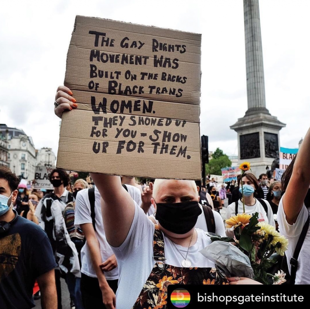 Photograph by Angela Christofilou (@protests_photos on Instagram) whose archive is held at the Bishopsgate Institute.