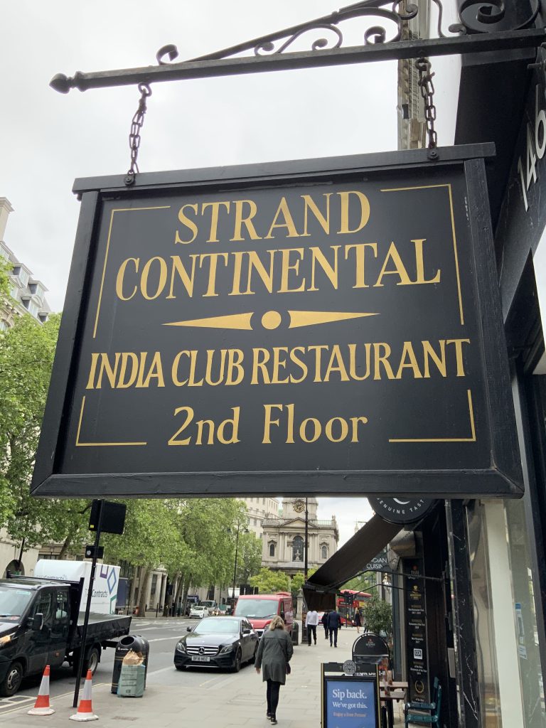 The India club sign