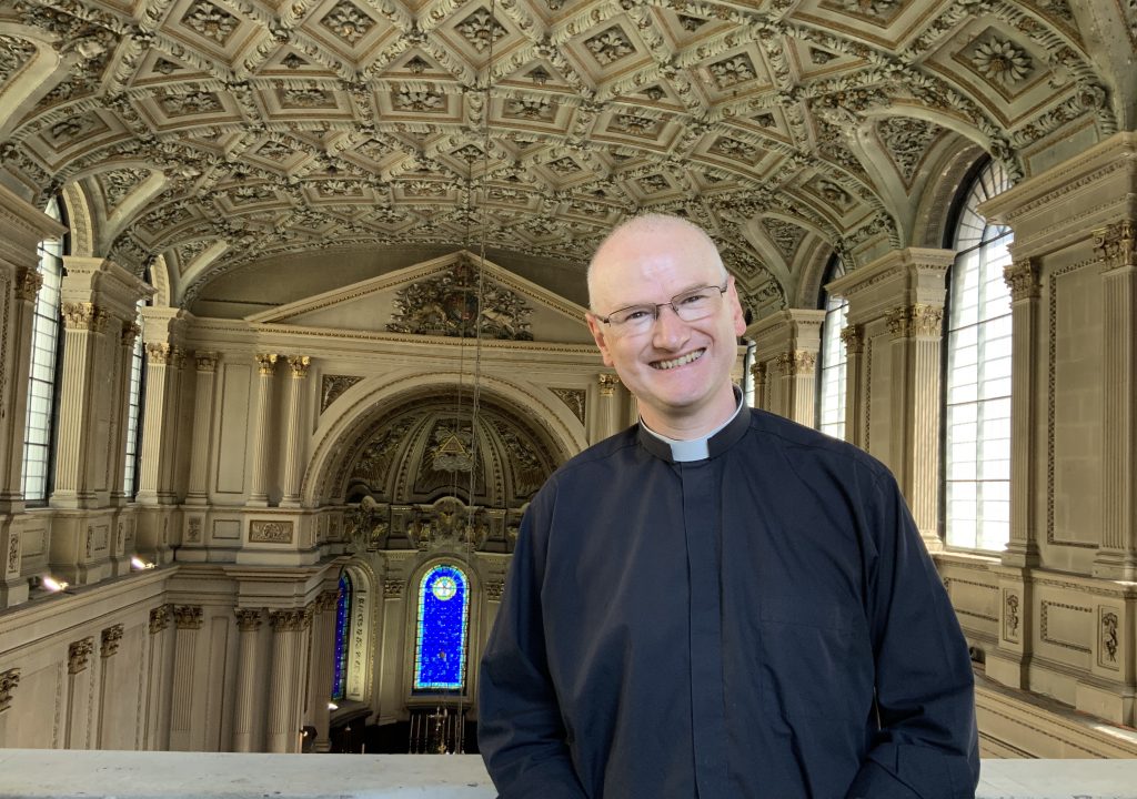 Peter on Balcony of St. Mary's.
Credit: Tristan Tetteroo 